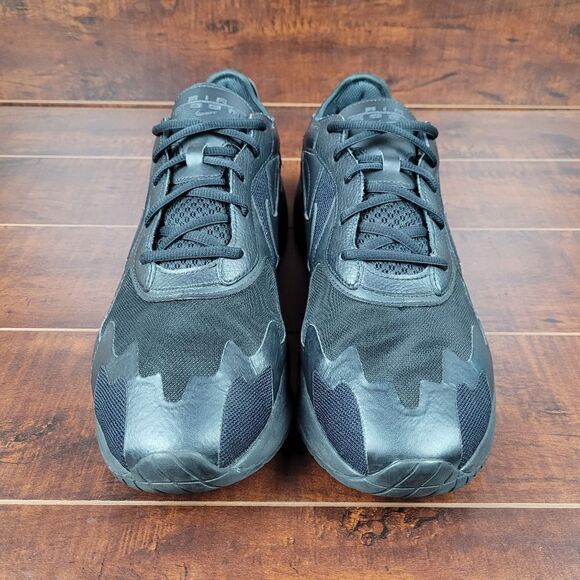 Nike Air Zoom Division Triple Black Athletic Running Shoes Sneakers Mens Size 12 - Picture 3 of 9